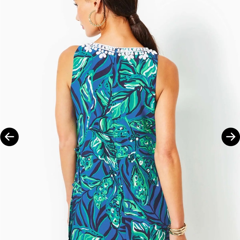 Lilly Pulitzer Donna Sleeveless Romper * Indigo Breeze Shady Gators (10) - Picture 9 of 11